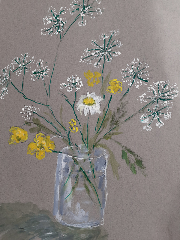 Annie vase of flowers