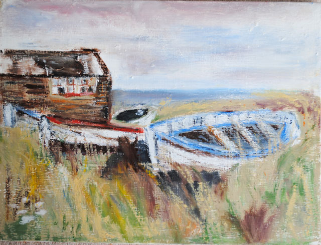 The old hut at Beadnell
